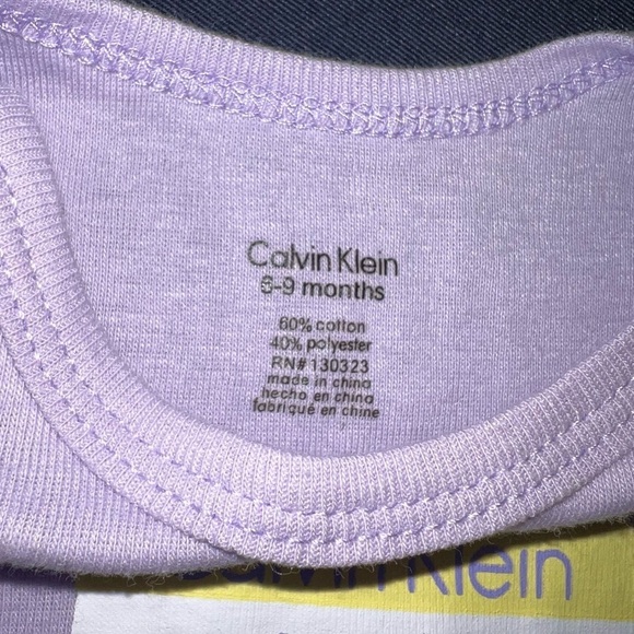 Nwot Calvin Klein lavender, infant onesie - Picture 3 of 4